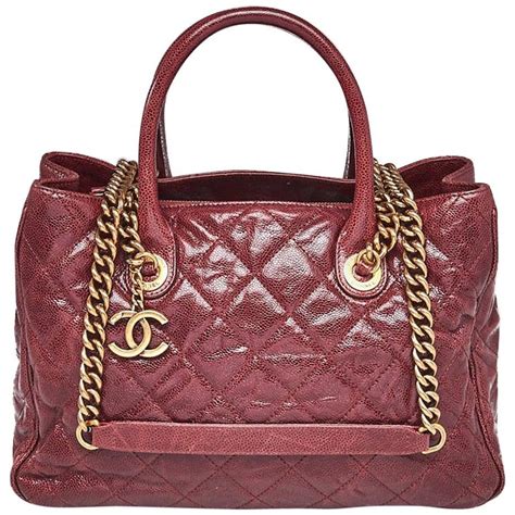 chanel hand bag bordeaux caviar skin tote|Bags .